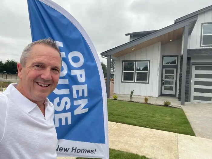 G.W. Hartley IV at an open house in Portland